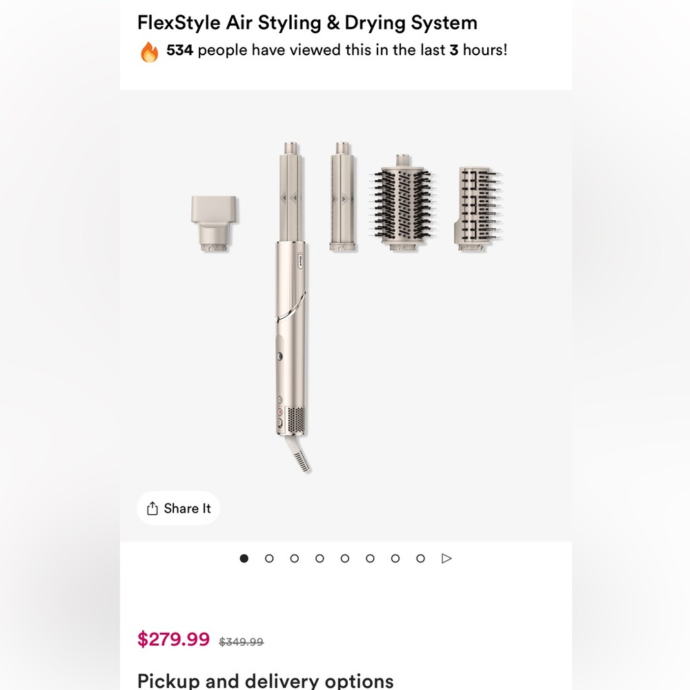 Shark Silver Hair Styling Tool